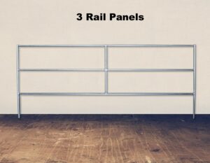3 Rail 1 5/8 Horse Corral Panels