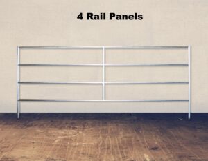 4 Rail 1 5/8 Horse Corral Panel