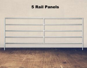 5 Rail 1 5/8 Horse Corral Panel
