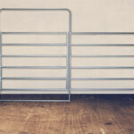 6 Rail Corral Panel With Gate